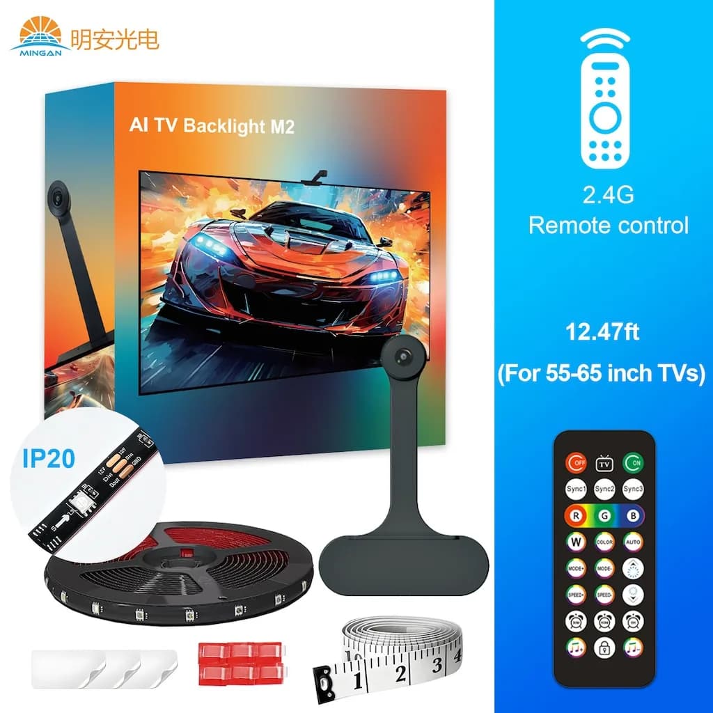 Đèn Nền TV Đồng Bộ Camera AI M2 RGB (Cho Mọi TV) - ảnh 10
