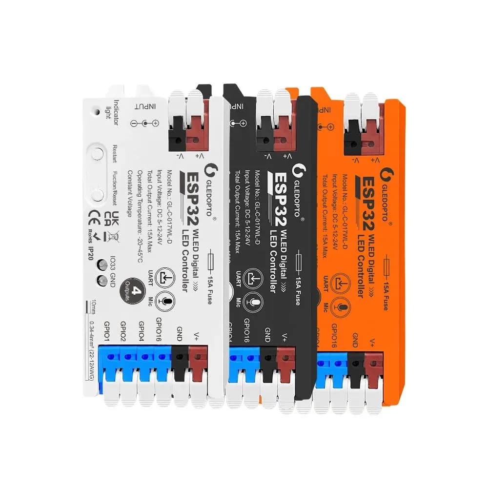 Bộ Điều Khiển LED Ảo Màu WLED ESP32 – 4 Đầu Ra, WiFi, Micro Nhạc - ảnh 2