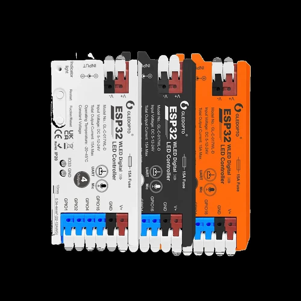 Bộ Điều Khiển LED Ảo Màu WLED ESP32 – 4 Đầu Ra, WiFi, Micro Nhạc - ảnh 2