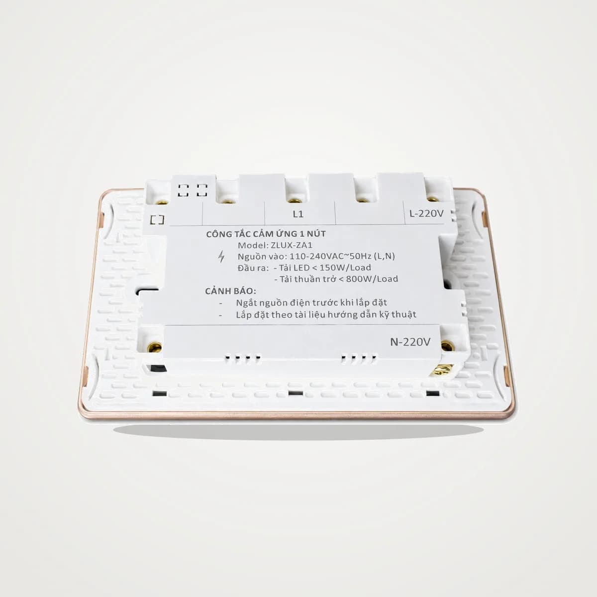 Công Tắc Cảm Ứng Zigbee 1 Nút Zitech ZLUX-ZA1 - ảnh 7