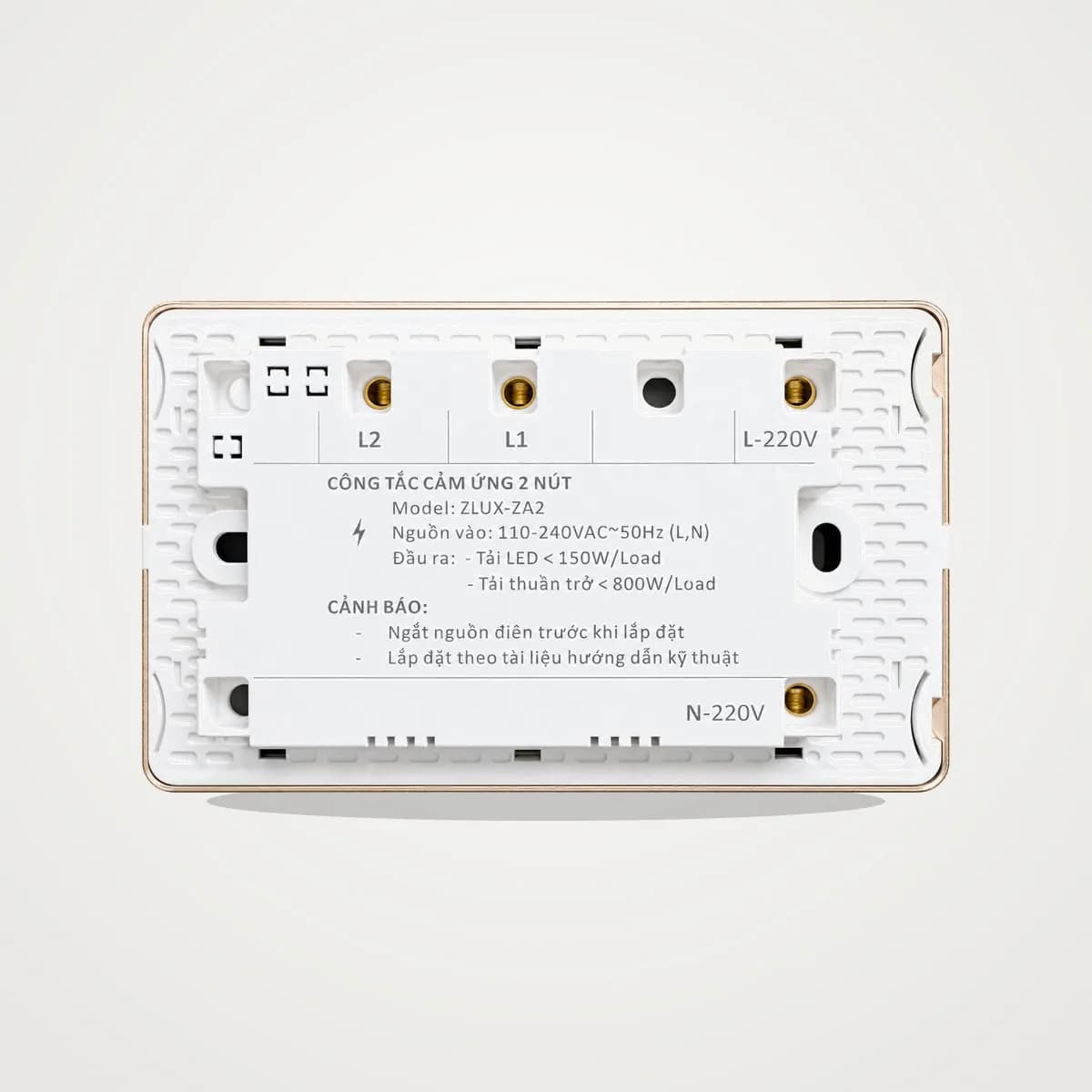 Công Tắc Cảm Ứng Zigbee 2 Nút Zitech ZLUX-ZA2 - ảnh 10