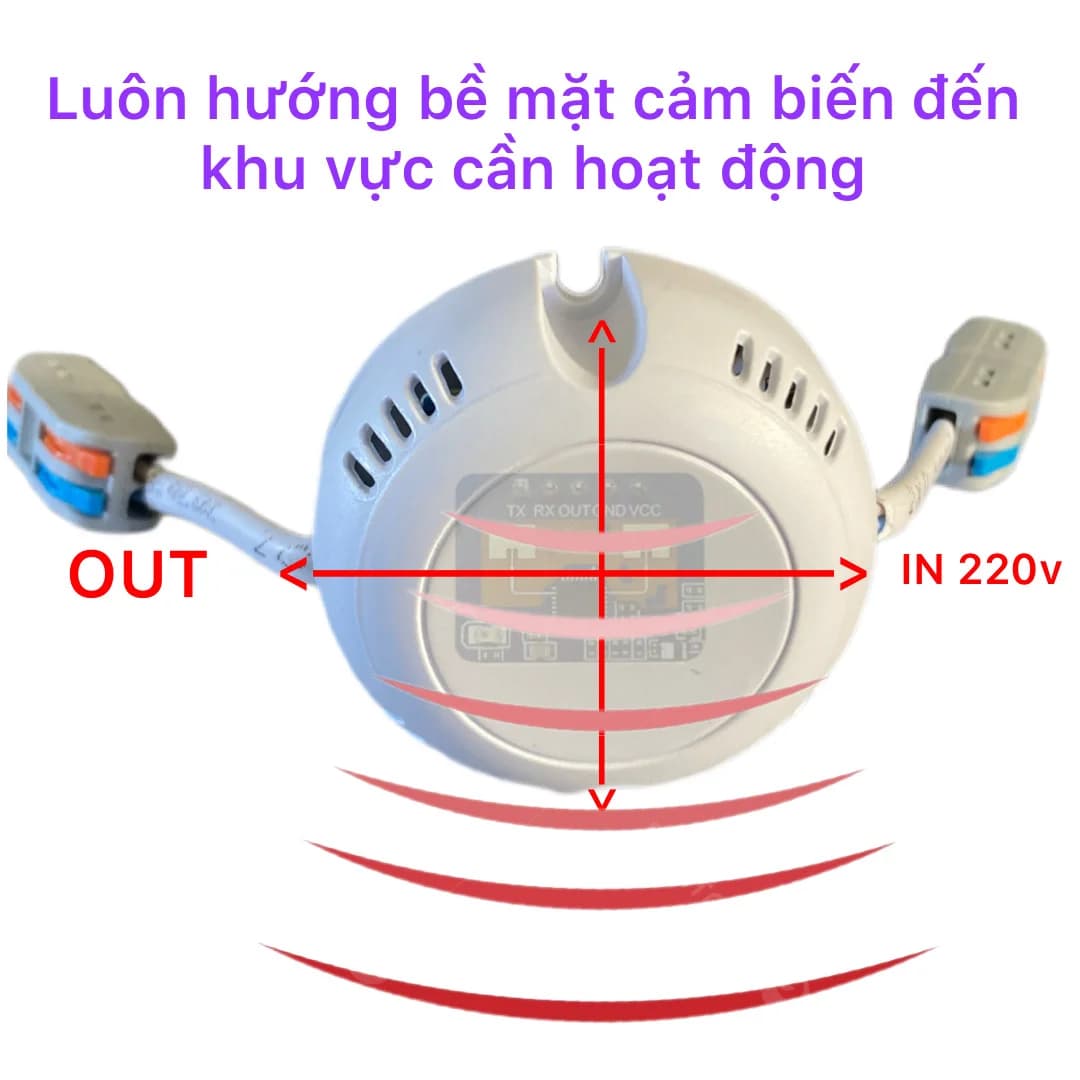 Cảm Biến Hiện Diện Radar 24GHz 220V LD2410C – Tự Bật Tắt Đèn - ảnh 2